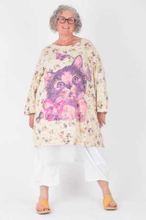 mp100327 - Magnolia Pearl Kitten Francis Pullover @ Walkers.Style women's and ladies fashion clothing online shop